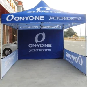 Foldable Waterproof UV-Resistant 3x3m Canvas Canopy Tent with Custom Logo for Outdoor Events & Trade Shows