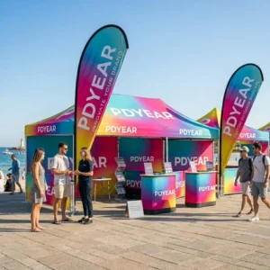 Folding Canopy Tent Custom Printed Portable Waterproof Awning Gazebo for Supermarket Trade Show