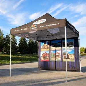 Folding Canopy Tent with Waterproof UV-Resistant Aluminum Hexagonal Frame, 3x3m 3×4.5m 3x6m