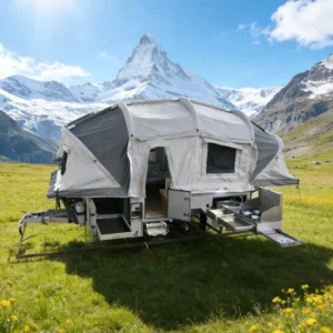 Folding Inflatable Camper Canvas Tent Trailer Dual Fold Off Road Camper Trailer Popup RV Dual Double Fold Opus