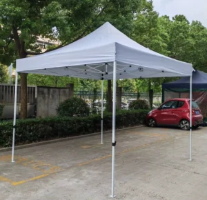 Folding Metal Pop-up Awning Pavilion Sunshade Tent, Outdoor Waterproof Printable Exhibition Tent