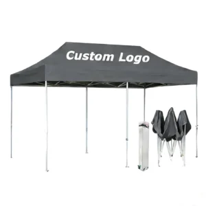 Folding Outdoor Waterproof Double-Layer Oxford Cloth Awning with Iron Frame for Market Stall