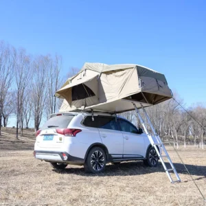 Folding Oxford Polyester Soft Shell Rooftop Tent with Aluminum Telescopic Ladder