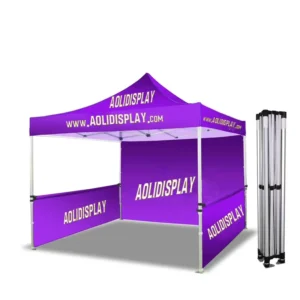Folding Pop-Up Canopy Tent 10×10, 10×15, 10×20, Waterproof Aluminum Frame, Custom Printing, Trade Show