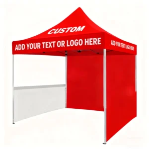 Folding Pop-Up Canopy Tent with Custom Printing for Trade Shows
