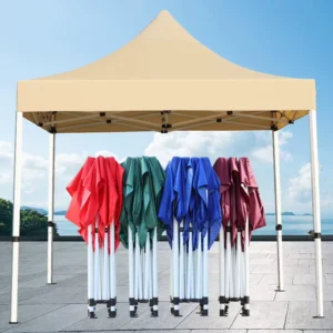Folding Pop-up Canopy Tent Double-Layer PVC Polyester Waterproof Custom Printed Advertising Booth Outdoor Indoor