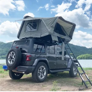 Folding Rooftop Tent for SUV Pickup Trailer with Aluminum ABS Hard Shell Cover