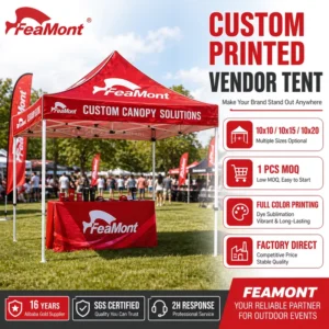 Folding Tent 3×3 Waterproof Pop-Up Canopy for Outdoor Event Party Market Stall Trade Show Commercial OEM Manufacturer