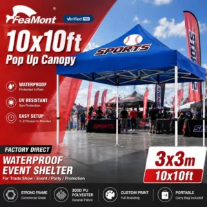 Folding Tent 3×3 Waterproof Pop up Canopy for Outdoor Event Trade Show Market Stall Commercial OEM Manufacturer