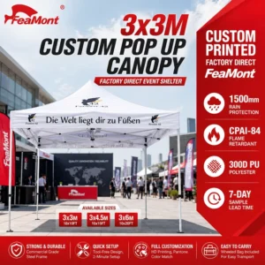 Folding Tent Outdoor Waterproof Pop-Up Canopy for Event Party Camping Market Stall Trade Show OEM Supplier