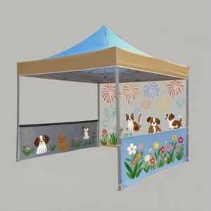 Folding Trade Show Tent, Foldable Food Stall