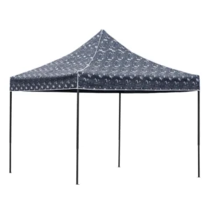Folding Waterproof Square Steel Frame PVC Camping Tent for Family Outdoor Use Single Layer Four-Season 3x3m 4 Doors