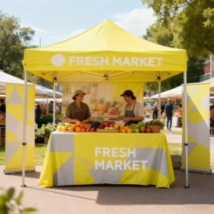 Food Vending Custom Pop-Up Canopy Outdoor Event Portable Booth Trade Show Merchandise Tent 10x10ft