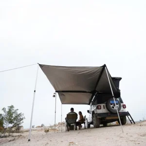 For 270 Degree Rooftop Pull Out Retractable Vehicle Awning Quick Opening Weather Proof UV50+ Camping for SUV Truck Van