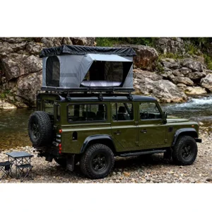 Four-Season Inflatable Pop-Up Soft Shell Rooftop Tent for 4-Person 4×4 Camping
