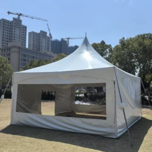 For Celina 20ft X 20ft (6m X 6m) PVC Fabric Waterproof Outdoor Wedding & Party Tent Cross Cable High Peak Frame for Events