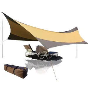 For Lightweight Aluminum Four Season Car Awning Sun Shelter Waterproof Rain Fly Tent Tarp for Camping Hiking and Backpacking