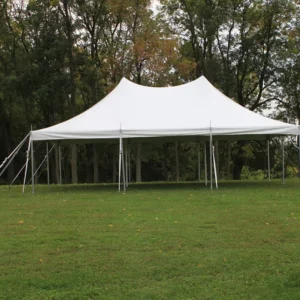 For White Outdoor Wedding Event Tents 20 ft X 30 ft (6 m X 9 M) PVC Coated Polyester Aluminum Alloy Frame Class 1
