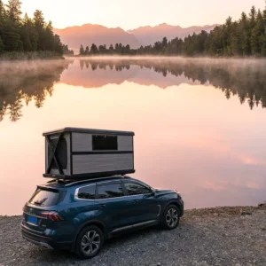 Fortress Series Aluminum Rooftop Tent Four-Season Automatic Opening Double Layer Waterproof 100% Rigid Walls Ladder Entry
