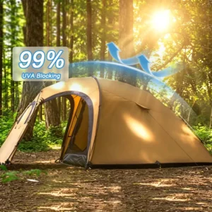 Four Season 2 Person Portable PU3000mm Waterproof Foldable Tent Camping Outdoor with 70D Coated Taffeta