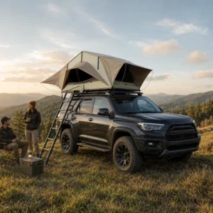 Four Season Car Roof Top Tent Waterproof Soft Top with Ladder for SUV Truck Jeep Outdoor Camping