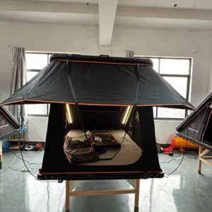 Four-Season Double-Layer Extended Canvas Roof Rack Tent with Ladder for 4×4 Cars