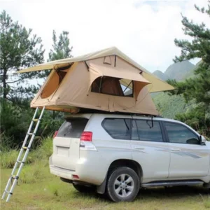Four-Season Double-Layer Oxford Cloth Waterproof Car Cover with Soft-Top Folding Design for Camping & Outdoor Use