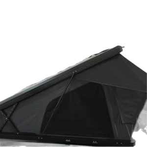 Four-Season Double-Layer Oxford Rooftop Tent for 2 Persons, Waterproof Folding Triangular Car-Side Design