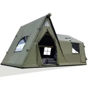 Four-Season Extended Automatic Inflatable Tent, Rainproof Portable Oxford Fabric, Family Camping