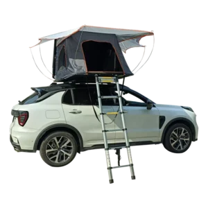 Four Season Hard Shell Rooftop Tent with Porch Lightweight Foldable Portable for Car Camping