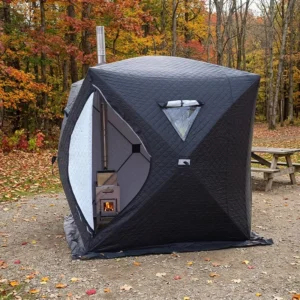 Four-Season Instant Square Pop-Up Tent Oxford Single/Double Layer Waterproof Windproof Outdoor Camping Tent for Family Hiking and Beach