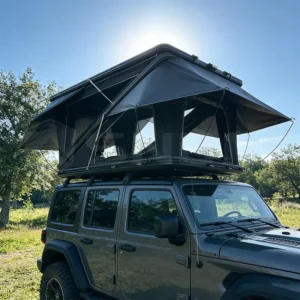 SNDN Factory Price Quick Automatic Open Z Shape Car Rooftop Tent Hard Shell Large Space Aluminum Roof Top Tent Camper for Family