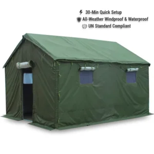 Four-Season Oxford Fabric Steel Frame Tents with UV Protection for Construction Workers (Emergency Use) UN Standard Compliant