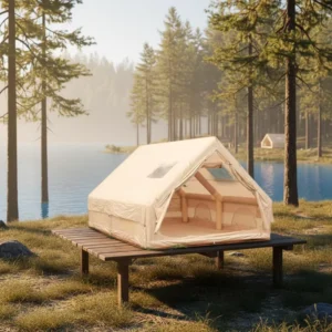 Four Season Portable Outdoor Camping Tent with Quick Automatic Opening Oxford Fabric UV Resistant Waterproof Inflatable
