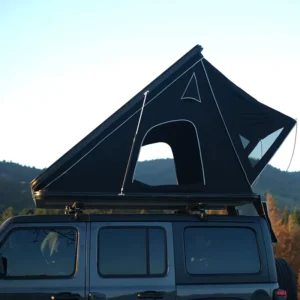 New Hard shell Triangular Aluminum Four season 3000mm Waterproof Rooftop Camping Tent Spacious Interior Portable Foldable