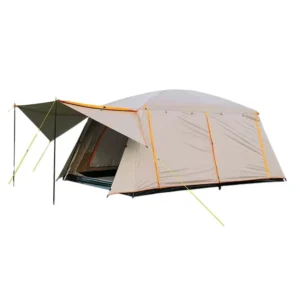 Four-Season Roof Ridge Double-Layer Khaki 210D Oxford 3000mm+ Waterproof Sunscreen Rainproof Camp Tent