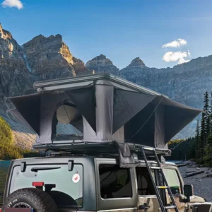 Four-Season Soft Shell Aluminum Alloy Vertical Rooftop Tent for Car Camping
