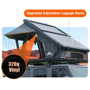 Four Season Truck Car Rooftop Tent X Hinge Camper Aluminum Hard Shell Roof Top Tent Outdoor Camping 2 3 Person