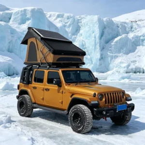 Four-Season Truck Car Rooftop Tent X-Hinge Camper Aluminum Hard-Shell Roof Top Tent Outdoor Camping 2-3 Person