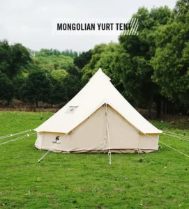 Four Seasons Outdoor Deluxe Canvas Tent Heavy Duty Cotton Canvas 3m 4m 5m 6m Yurt Waterproof Tent