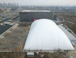 Four-season Double Triple Layer Air Dome Cement Plant One Square Meter Insulated Structure PVC Fabric 1100
