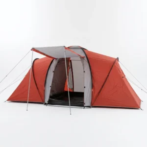 Four season Double layer Camping Tent with Two Bedrooms for 8 12 People Glamping Style 6m