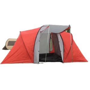Four season Double layer Camping Tent with Two Bedrooms for 8 12 People Outdoor Glamping Style 6m