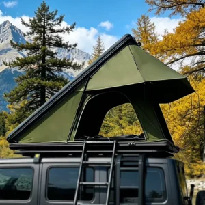 Four-season UV Protection Aluminum Hard Shell Camping Car 4×4 Hard Roof Top Tent with Oxford