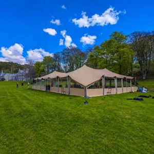 Free Style Outdoor Tents Bedouin Double PU Coating Stretch Tents For Events 410GSM High Weight Fabric