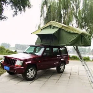Full Aluminum Hard Shell Rooftop Tent with Diagonal Design for SUV Vehicles