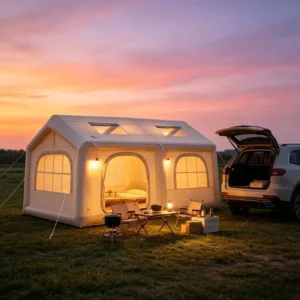 Full-Automatic Inflatable Tent Camping Overnight Rainstorm-Proof Outdoor Two-Room-Hall Portable Equipment Complete Set