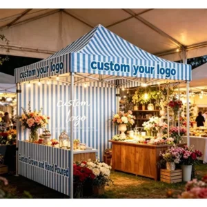 Full-Color Printed Double-Layer Oxford Fabric UV-Resistant Quick-Assembly Outdoor Folding Trade Show Tent