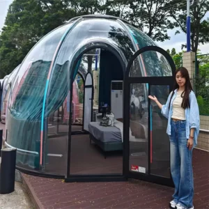 Full House Glamping Igloo Modern Polycarbonate Geodesic Bubble Dome Tent for Outdoor Camping