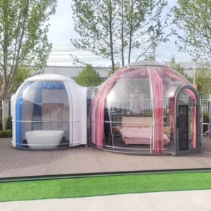 Full House Outdoor Polycarbonate Bubble Glamping Igloo Clear Dome Tent Glass Dome